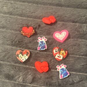 Disney Heart-Shaped Jewelry Set - Red and Pink